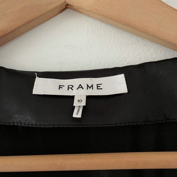 FRAME Noir Velvet Shimmering Metallic Mini Dress - Picture 14 of 14